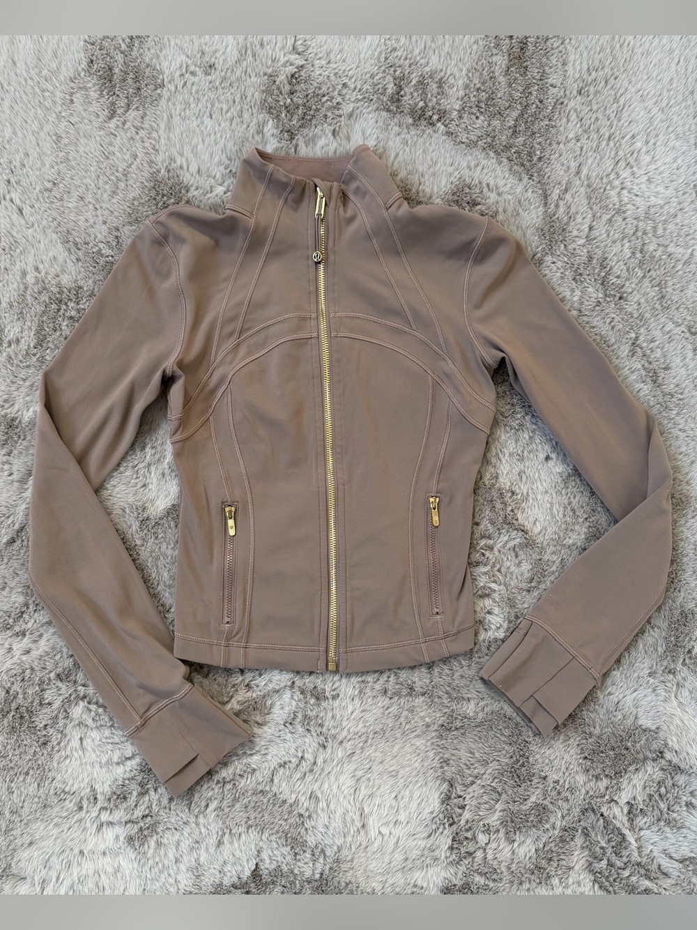 Lululemon Define Cropped Jacket (Taupe) - Nulu
